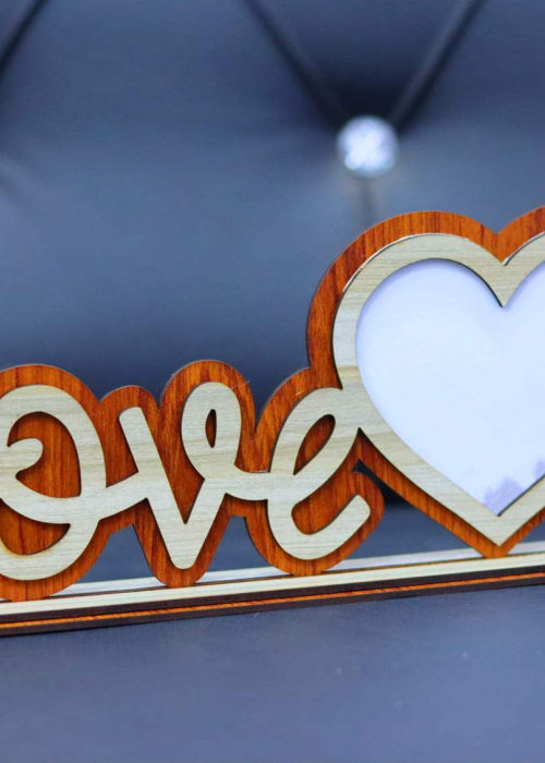 Love Heart Photo Frame 3mm